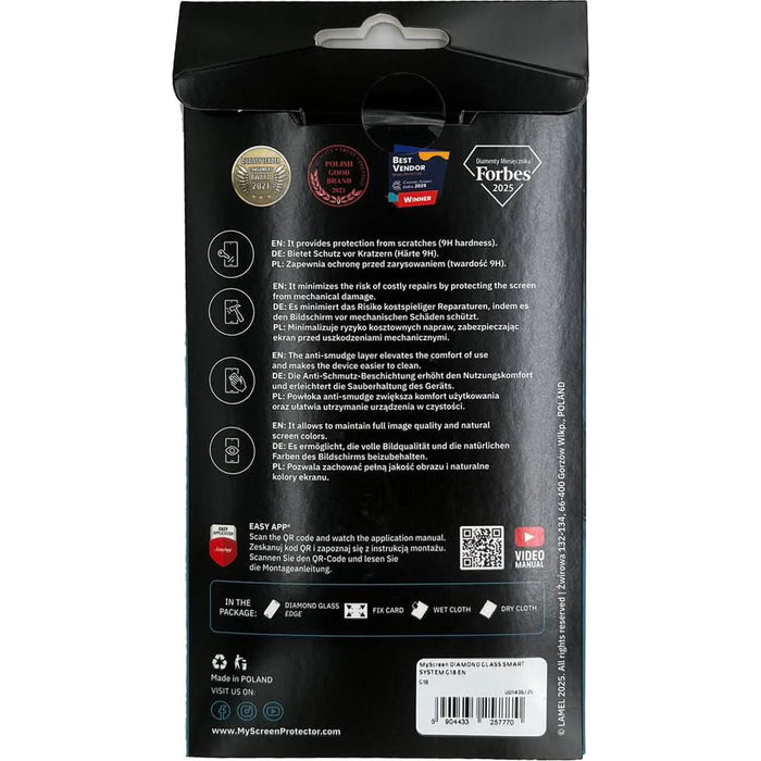 Folie protectie pentru telefon MYSCREEN Diamond Glass G18, transparent WALTI