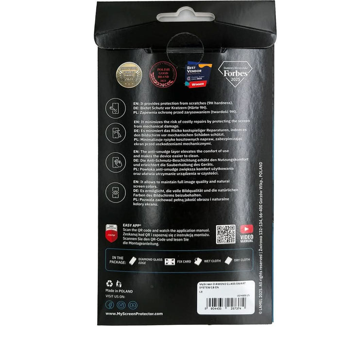 Folie protectie pentru telefon MYSCREEN Diamond Glass G8, transparent WALTI