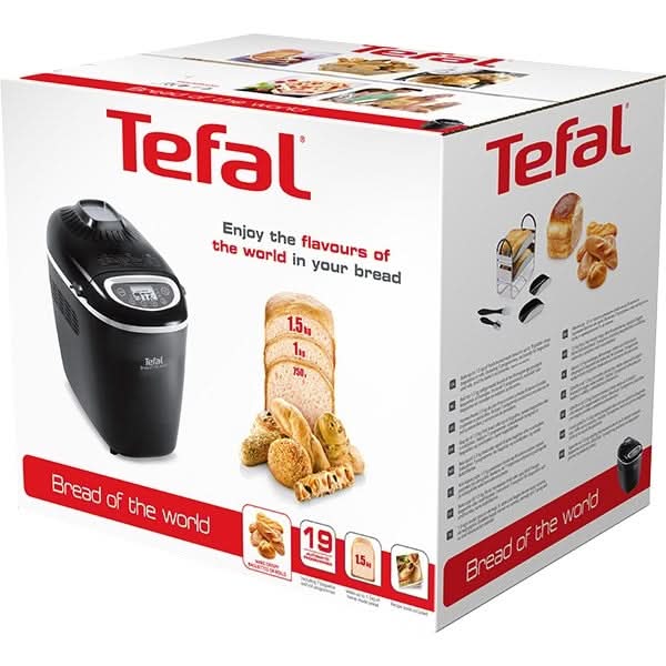 Masina de copt paine TEFAL Bread of the World PF6118, 1.5kg, 19 programe, 1600W, negru WALTI