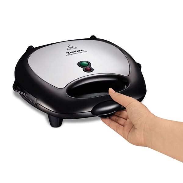 Sandwich maker TEFAL Break Time SW614831, 700W, 3 placi detasabile, negru-argintiu WALTI