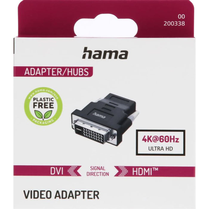 Adaptor DVI - HDMI HAMA 200338, negru WALTI