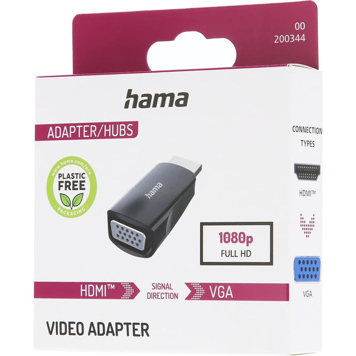 Adaptor HDMI - VGA HAMA 200344, negru WALTI
