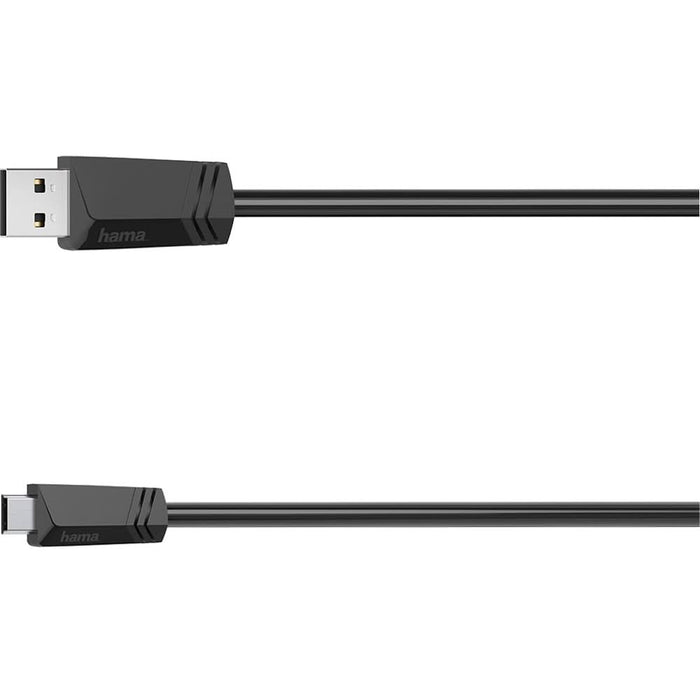 Cablu USB A - mini USB B HAMA 200606, 1.5m, negru WALTI