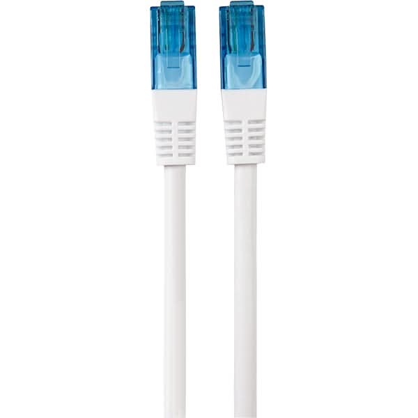 Cablu de retea UTP Cat6 HAMA 20078, 1.5m, alb WALTI