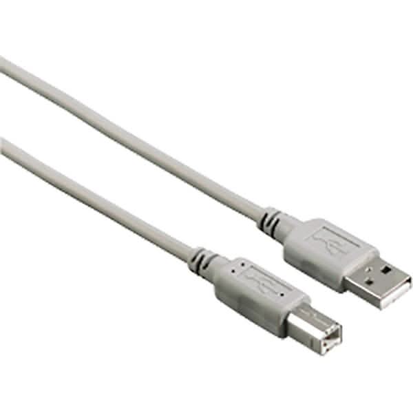 Cablu USB 2.0 - USB B HAMA 200901, 3 m, gri WALTI