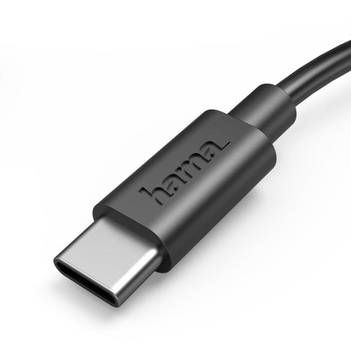 Cablu date HAMA 201705, USB-A - USB-C, 0.5m, negru WALTI