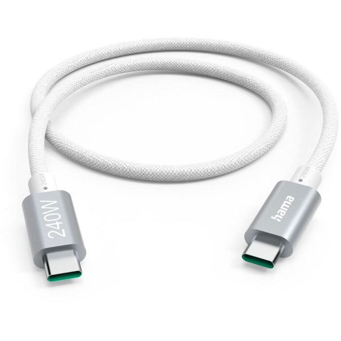 Cablu date HAMA 201721, USB-C - USB-C, 1.5m, alb WALTI