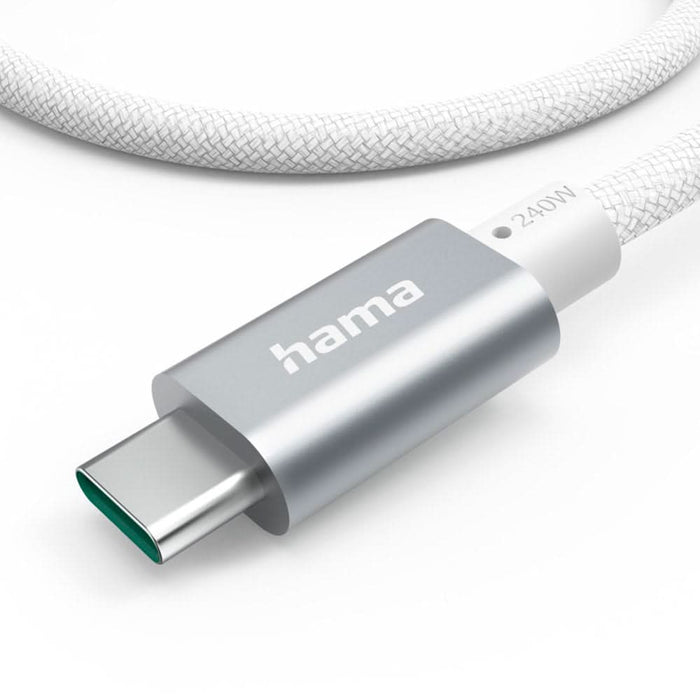 Cablu date HAMA 201721, USB-C - USB-C, 1.5m, alb WALTI
