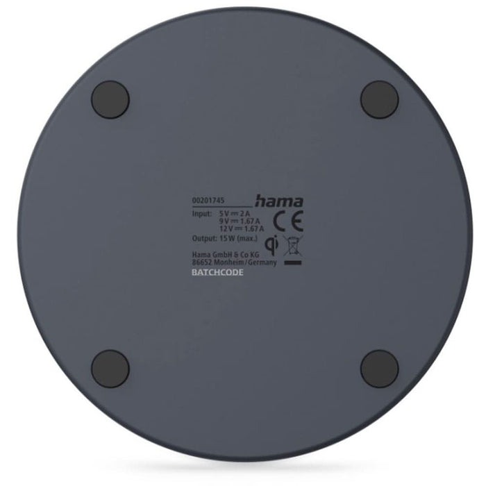 Incarcator wireless HAMA 201745, 15W, Qi, negru WALTI