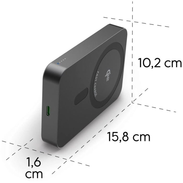 Baterie externa HAMA Qi2 201752, 10000 mAh, 1x USB-C, gri WALTI