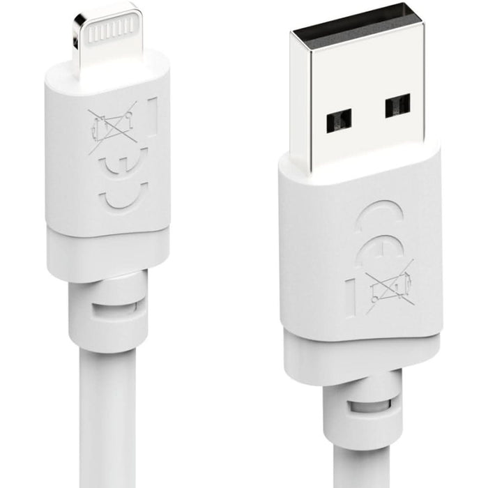 Cablu date HAMA 201801, USB-A - Lightning, 2m, alb WALTI