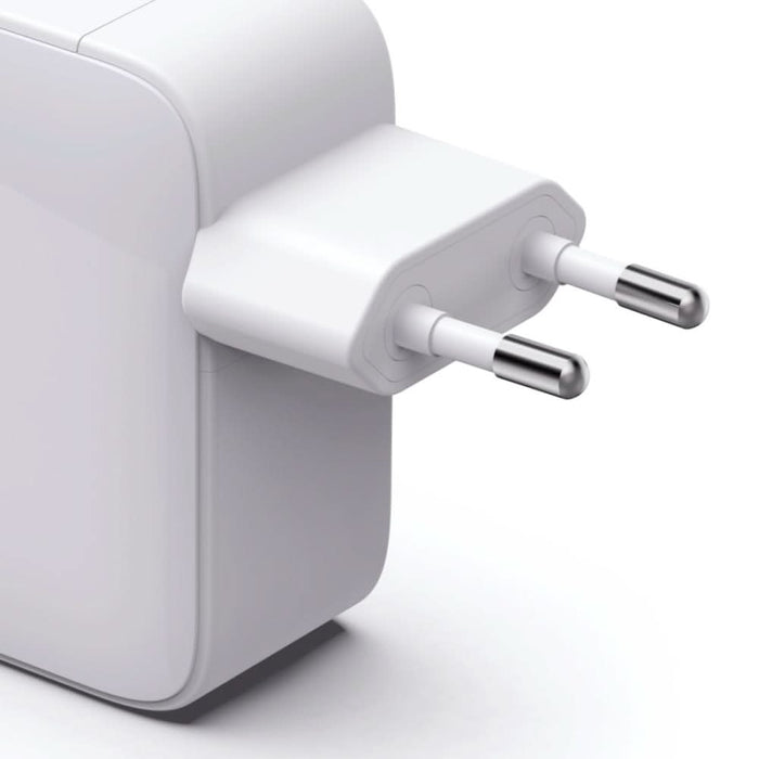 Incarcator retea HAMA 201957, 2x USB-C, Power Delivery (PD) 65W, GaN, alb WALTI