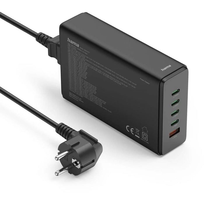 Statie incarcare HAMA 201977, 4x USB-C Power Delivery (PD) 240W, 1x USB-A, negru WALTI