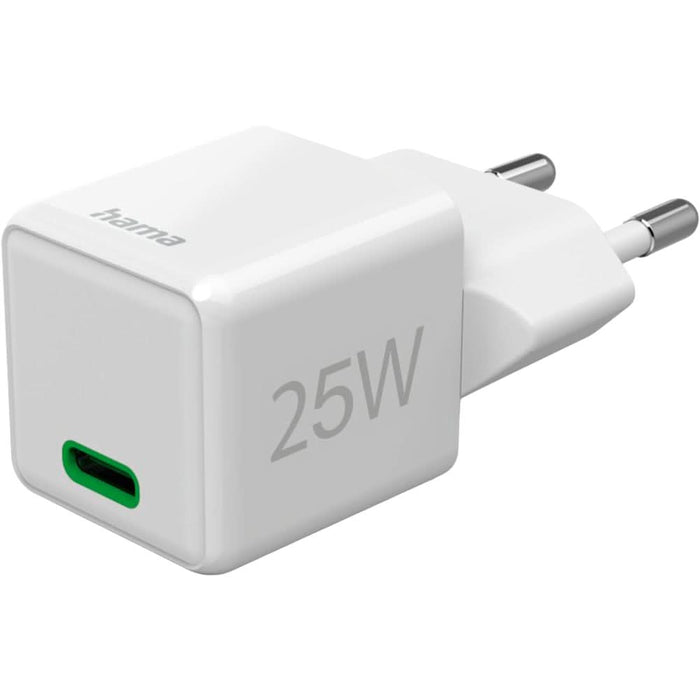 Incarcator retea HAMA 201981, 1x USB-C Power Delivery (PD) 25W, alb WALTI