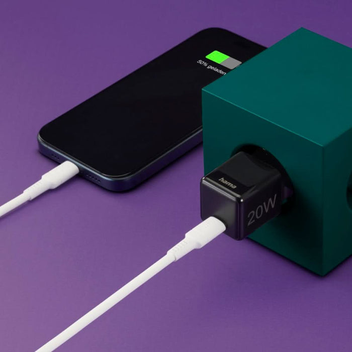 Incarcator retea HAMA 201984, 1x USB-C Power Delivery (PD) 20W, negru - WALTI WALTI
