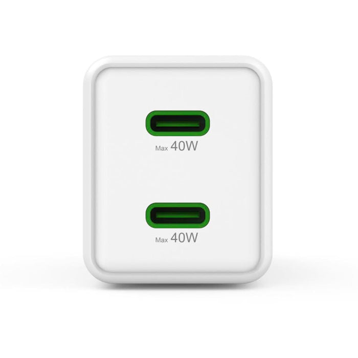 Incarcator retea HAMA 201989, 2x USB-C Power Delivery (PD) 40W, alb WALTI