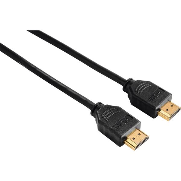 Cablu HDMI Ethernet HAMA 205002, 1.5m, Full HD, placat aur, negru WALTI