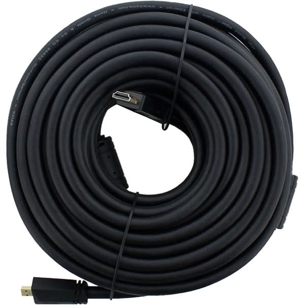 Cablu HDMI Ethernet HAMA 205009, 10m, 4K, placat aur, negru WALTI