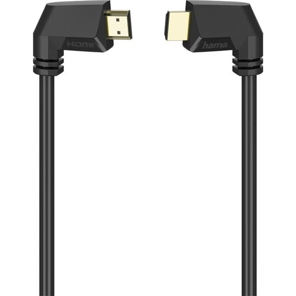 Cablu HDMI Ethernet HAMA 205022, 1.5m, 4K, placat aur, negru WALTI