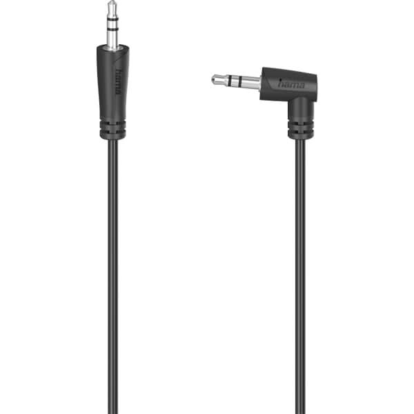 Cablu audio Jack 3.5 mm HAMA 205286, 1.5m, 90 grade, negru WALTI