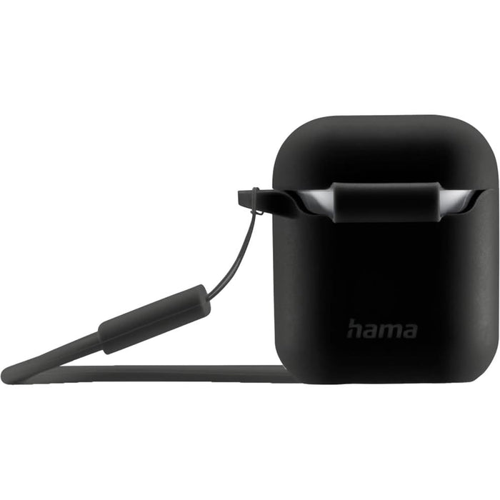 Husa pentru Apple AirPods 1st/2nd Gen HAMA Fantastic Feel, negru WALTI