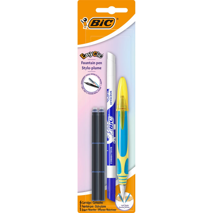 BiC Stilou Easy Clic Standard + 6 Rezerve Cerneala + 1 Pic WALTI
