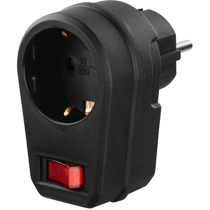 Adaptor priza HAMA 223214, 30W, comutator, negru WALTI