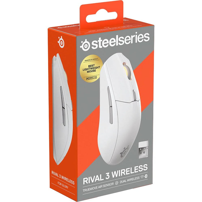 Mouse Gaming Wireless STEELSERIES Rival 3 Gen 2, 18000 dpi, alb WALTI