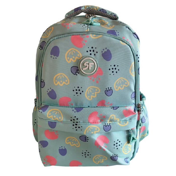 SCHOOL FRIENDLY Ghiozdan 3 Fermoare Verde Pal WALTI