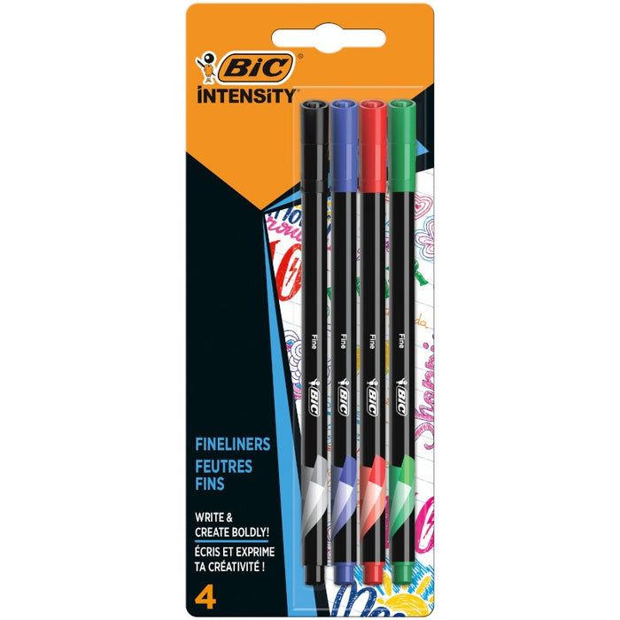 BiC Intensity Fineliner 4 Culori 4 bucati WALTI
