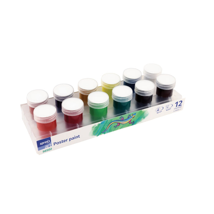 SPREE Tempera Guase 12 Culori 20 ml WALTI