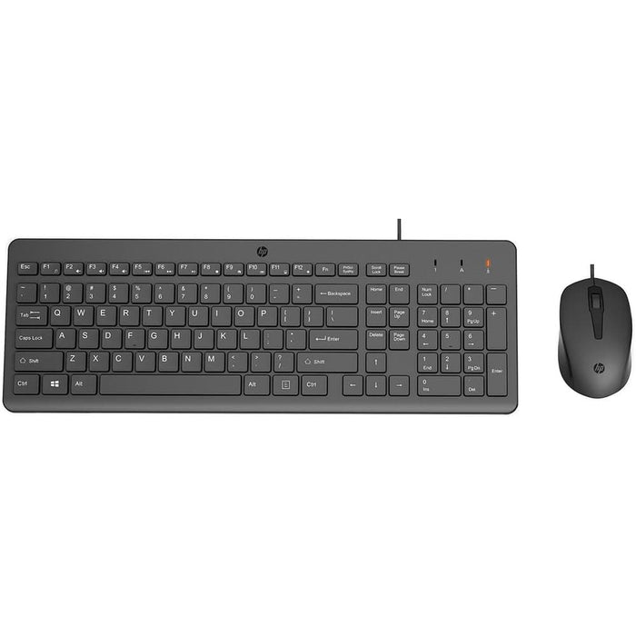 Kit tastatura si mouse cu fir HP 150, USB, negru WALTI