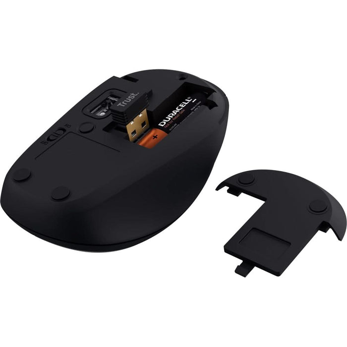 Mouse Wireless TRUST Yvi+ Multi-Device, 1600 dpi, negru WALTI