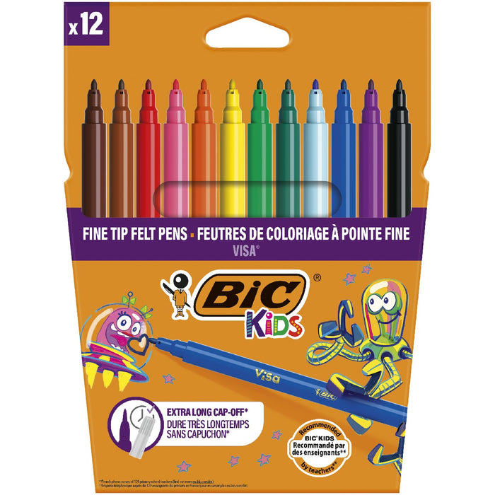 BiC Visa Marker Colorate 12 bucati WALTI