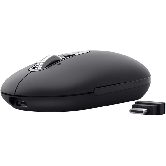 Mouse Wireless TRUST Seron Slim Multi-Wireless Hyperscroll, Dual-Mode, 3200 dpi, Bluetooth, negru WALTI