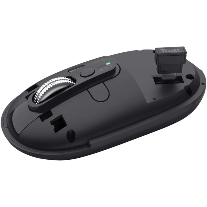 Mouse Wireless TRUST Seron Slim Multi-Wireless Hyperscroll, Dual-Mode, 3200 dpi, Bluetooth, negru WALTI