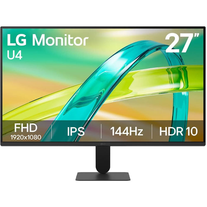 Monitor LED IPS LG 27U411B-B, 27" Full HD, 144Hz, G-SYNC Compatible, FreeSync Premium, HDR 10, negru WALTI