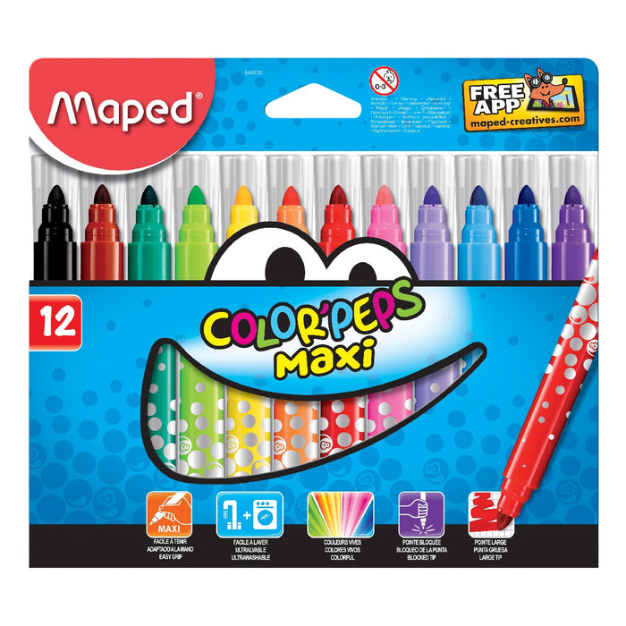 Maped Carioci Maxi 12 culori/ Set WALTI