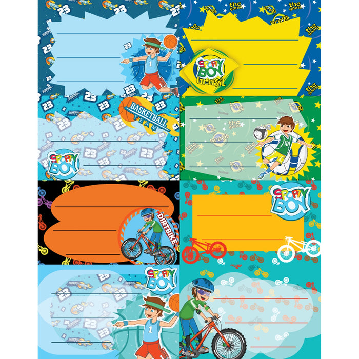 SCHOOL FRIENDLY Etichete Scolare pentru Baieti 40 buc WALTI