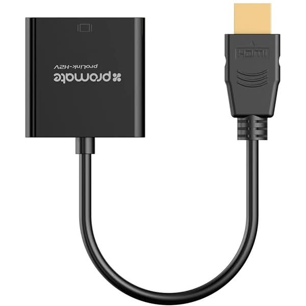 Adaptor HDMI-VGA PROMATE proLink-H2V, placat aur, negru WALTI