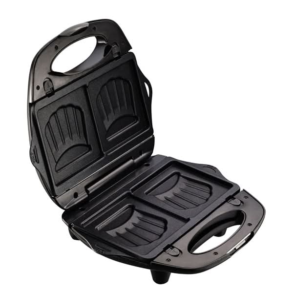Sandwich maker TEFAL Break Time SW614831, 700W, 3 placi detasabile, negru-argintiu WALTI