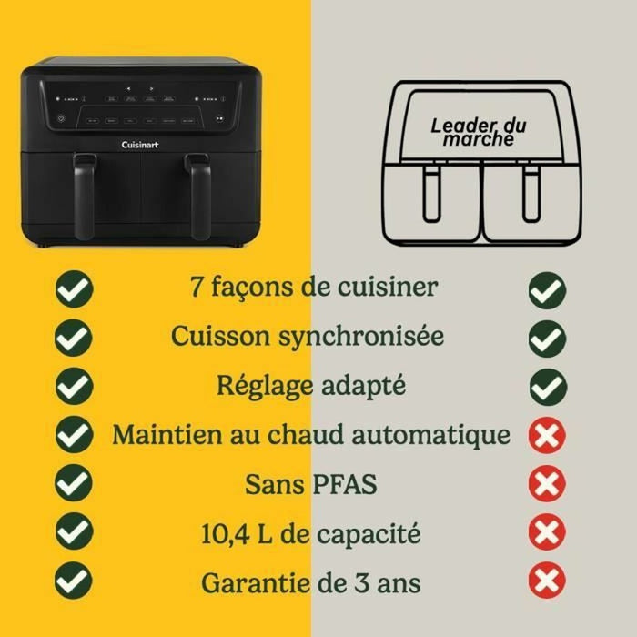 Friteuză cu Aer Cuisinart Negru 2400 W - WALTI WALTI