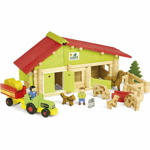 Fermă cu animale Jeujura Wooden Farm Playset - WALTI WALTI