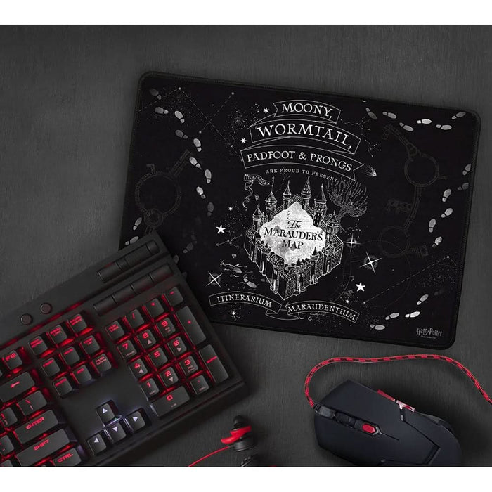 Mouse Pad Gaming ABYSSE CORP Harry Potter Marauder'S Map, 35 x 25 cm, negru WALTI