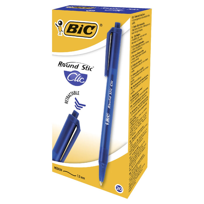 BiC Round Stic Click Pix Albastru 20 bucati WALTI