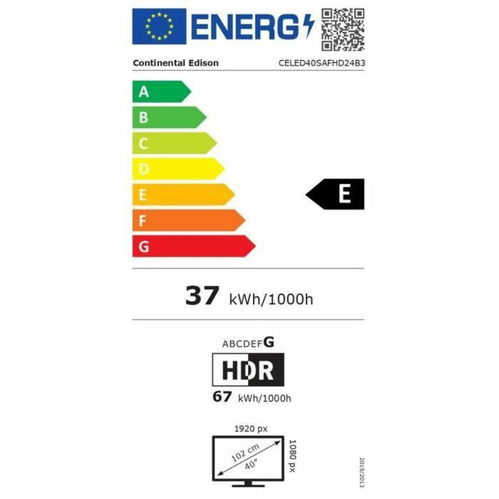 Smart TV Continental Edison 40"(102 cm) - WALTI