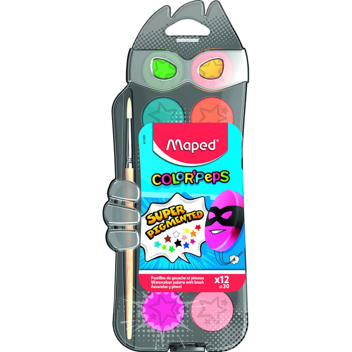 Maped Acuarele 12 Culori si Pensule 137 g WALTI