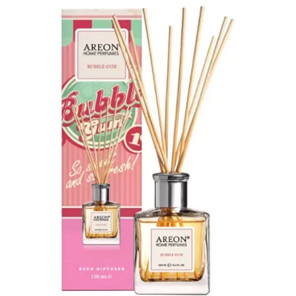 Odorizant cu betisoare AREON Home Perfume Bubble Gum, 150 ml WALTI