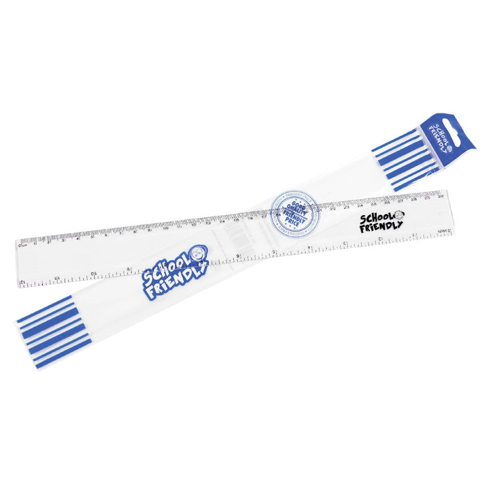 SCHOOL FRIENDLY Rigla Transparenta 30 cm WALTI