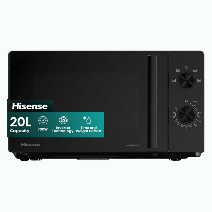 Cuptorul cu Microunde Hisense H20MOBP1HI Negru 700 W 20 L - WALTI WALTI